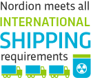 Nordion meets all international shipping requirements.