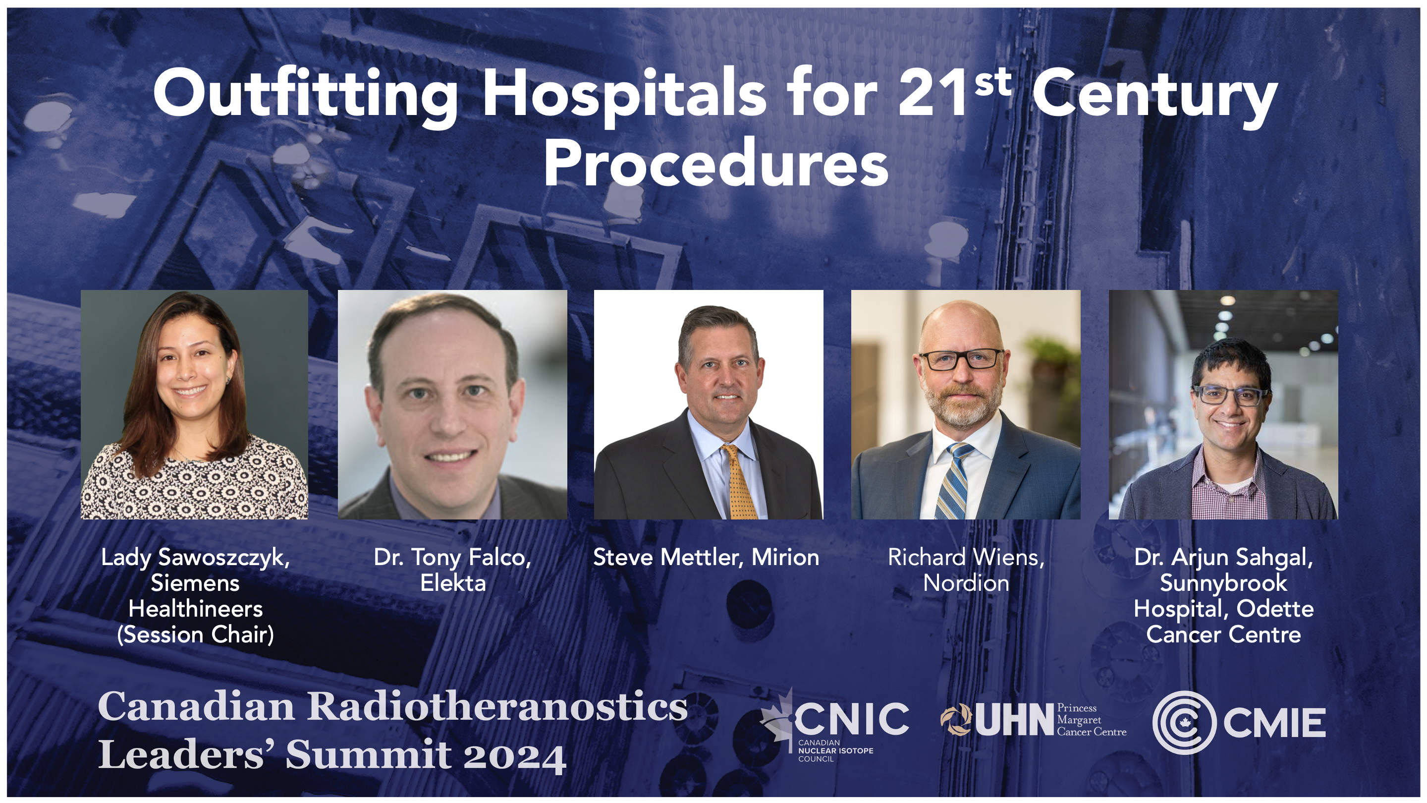 promo card for the panel "Outfitting Hospitals for 21st Century Procedures"