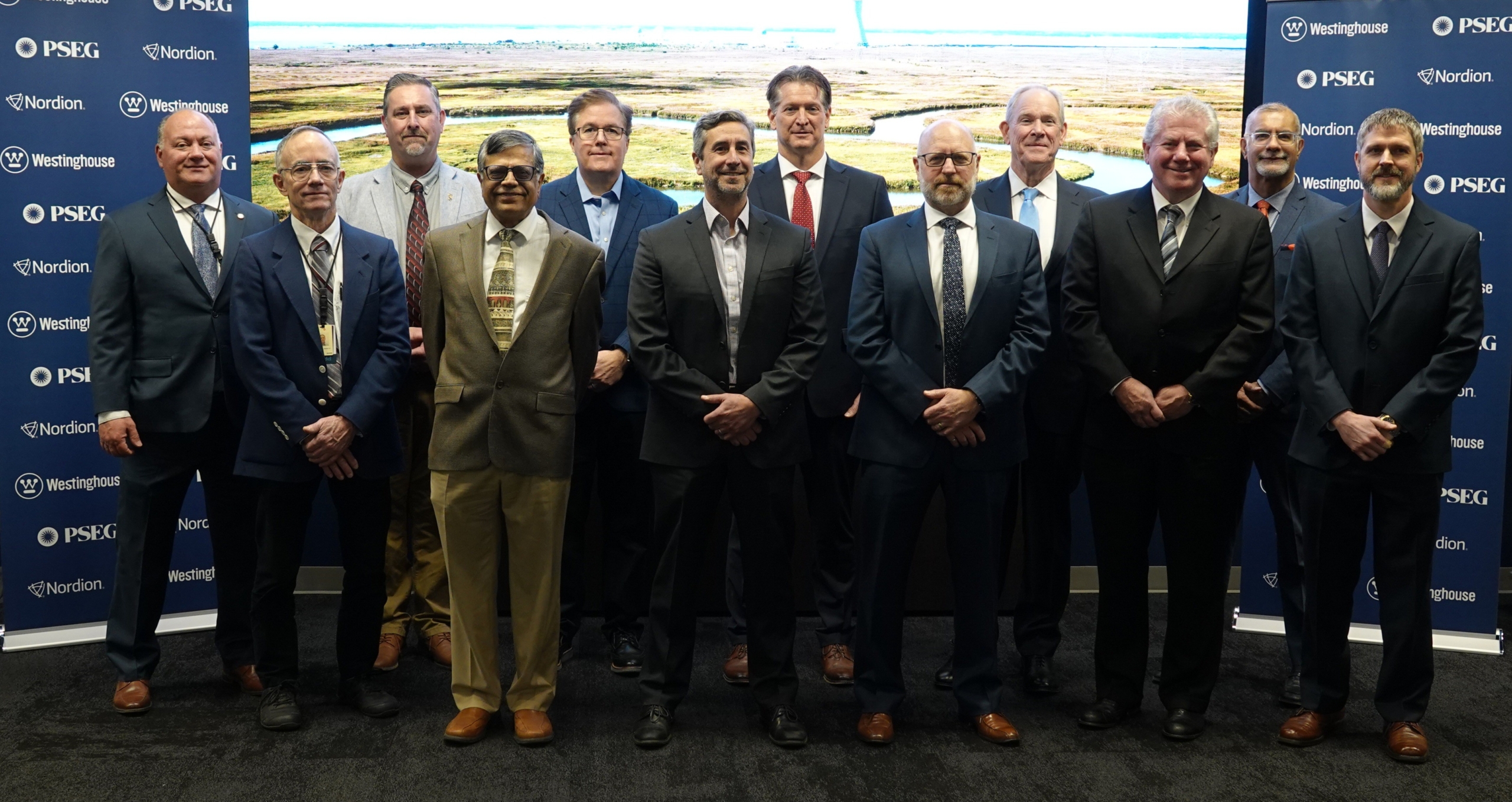 Group picture from Nordion, Westinghouse and PSEG signing event
